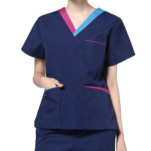 ชุดยูนิฟอร์มโรงพยาบาลแบบใหม่ปี 2025 ชุดยูนิฟอร์มพยาบาลแบบ unisex ชุดสครับแห้งเร็ว ชุดสองชิ้น เสื้อและกางเกง สำหรับพยาบาล แฟชั่น OEM - Product Image 4