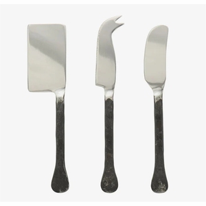 Juego de Cuchillos para Queso Profesionales de Acero Inoxidable con Mangos Ergonómicos Plateados, Accesorios para Tabla de Charcutería y Kit de Cubiertos Gourmet - Product Image 5