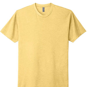 T-shirt à col rond à manches courtes T-shirt jaune personnalisé teint par vêtement - Product Image 1
