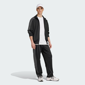 ชุดวอร์มทรงหลวมมีซิปเต็มรูปแบบกันลมสีดำและสีขาวดีไซน์ลายทางแฟชั่นไซส์ใหญ่ - Product Image 4