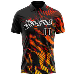 Sublimación personalizada para hombre Polos Camiseta de manga corta de poliéster de punto Polo para hombres - Product Image 4