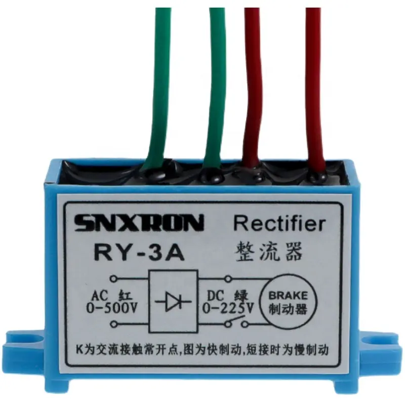 SNXRON redresseur RY-3A RY-5A entrée de frein de moteur AC 0-500V sortie DC 0-225V