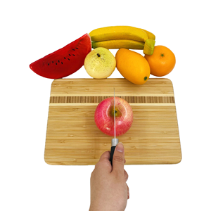Tabla de Cortar de Bambú y Madera para Cocina, para Picar Carne, Verduras y Frutas, con Ranura para Jugos - Product Image 2