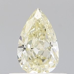 Diamant de laboratoire jaune vif fantaisie VS1 de 0,53 ct en forme de poire - Product Image 1