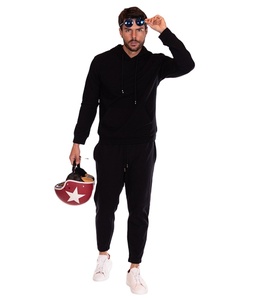 Ensemble de survêtements décontractés personnalisés OEM pour hommes, coupe athlétique, deux pièces : sweat à capuche et pantalon de sport, survêtements de jogging avec logo personnalisé - Product Image 1