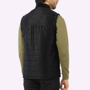 Chaqueta de plumón de lana para hombre para otoño invierno nuevo estilo transpirable ligero cuello delgado chaleco sin mangas técnica lavada - Product Image 5