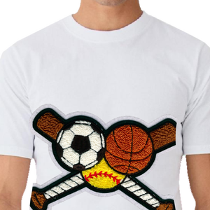 T-shirt en coton doux surdimensionné de haute qualité pour hommes lavage à l'acide en détresse en gros avec appliques brodées vêtements de fitness longs - Product Image 5