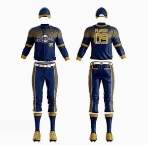 Uniforme de Softbol Premium con Botones, Uniforme de Béisbol Personalizado Hecho en Fábrica, Sublimación Económica RRI-BU-05 - Product Image 2