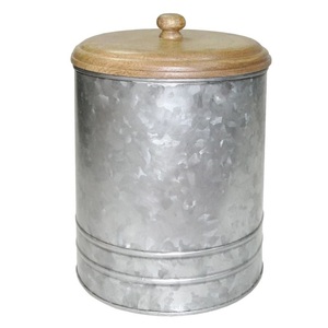 Galvanized Canister Superior Quality Handmade Designer Luxury <b>Storage</b> Box Hot Selling Designer New Fancy Metal Canister - Product Image 4