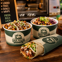 Boîtes et emballages alimentaires personnalisés AT PACK avec logo |   Emballages jetables pour la restauration, la restauration rapide et les services de traiteur