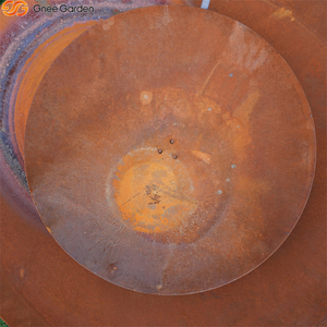 Fuente de agua para jardín exterior, de metal oxidado, pequeña, para patio trasero y paisajismo de estanques - Product Image 5