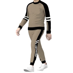 100% coton Sportswear plaine Jogging porter costume Muscle ajusté survêtement hommes streetwear survêtement - Product Image 3