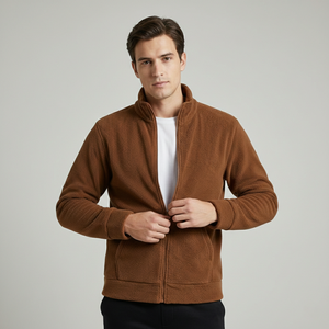 Personalizable al aire libre táctico cálido poliéster polar chaqueta abrigo para los hombres con su logotipo personalizado y servicio de marca OEM - Product Image 1