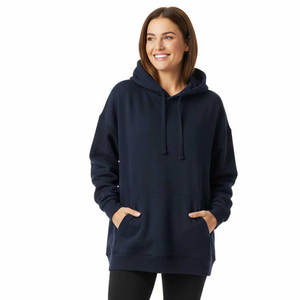 Sweat-shirts à capuche pour femmes, coupe régulière, triangle, style streetwear, imprimé sur le devant, tricot en coton, manches longues, poches, badge, saison hivernale - Product Image 6