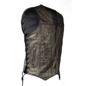 Chaqueta de Motociclista de Piel de Oveja Genuina de Alta Calidad, Talla Grande, Resistente al Viento, Ecológica, con Bolsillos con Cremallera, Botones y Colores Personalizados - Product Image 4