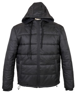 เสื้อแจ็คเก็ตขนเป็ดมีฮู้ดสำหรับผู้ชาย, เสื้อโค้ทกีฬาลำลองผ้าคอตตอนหนามีซิปมีเชือกรูดให้ความอบอุ่นในฤดูหนาว - Product Image 6