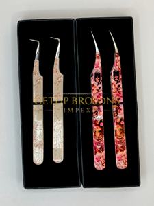 Extensiones de pestañas de volumen con revestimiento de papel de verano de 10 mm, antiestáticas, antimagnéticas, de acero inoxidable, con forma de botín de 90 grados para muñecas Brat. - Product Image 2