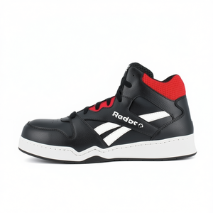 Bottes de sécurité en cuir BB4500 S3 SRC ESD EN20345 Fitness Safety Taille 45 Noir/Rouge - Product Image 2