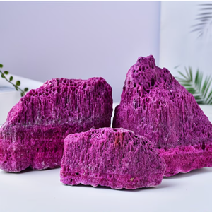 Großhandel: Hochwertiger polierter roter Rubin-Rohkristall – lose Steine für Aquarien, Landschaftsgestaltung, Garten und Feng Shui Dekoration - Product Image 1