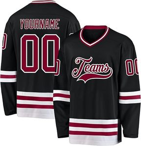 Maillot de hockey sur glace d'usine OEM 2025 personnalisé Premium Team Uniforme Sublimation Sportswear Pro Game Shirt en vrac en gros - Product Image 4
