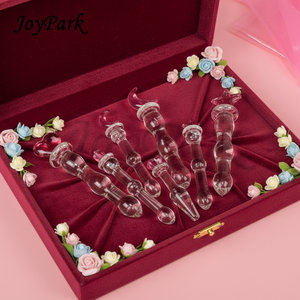 JoyPark Herbruikbare Kristallen Handgreep G-Spot Wizard Glazen <span class=keywords><strong>Dildo</strong></span> Anale Plug Prostaat Massager Veilig 100% Waterdicht Seks Speelgoed - Product Image 5