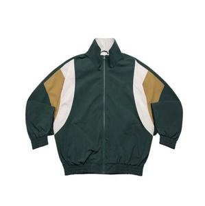 Veste coupe-vent en nylon à blocs de couleur personnalisable, légère, avec fermeture éclair et poignets ajustables, veste d'été patchwork - Product Image 1