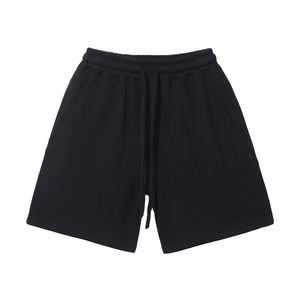 กางเกงขาสั้นผ้าฝ้ายแท้ 380 กรัม รุ่น High Street สำหรับผู้ชาย ผ้าสองชั้น ทรงหลวม มีเชือกผูกเอว สไตล์ลำลอง เหมาะสำหรับฤดูใบไม้ผลิและฤดูร้อน สตรีทแวร์ - Product Image 5