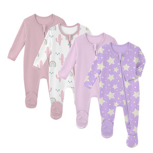 Set di Tutine a Maniche Lunghe in Fibra di Bambù per <span class=keywords><strong>Neonata</strong></span>, <span class=keywords><strong>Abbigliamento</strong></span> per Bambini da Produttore Professionale - Product Image 1