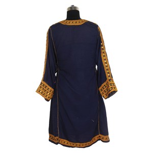 Handmade Embroidered <b>Antique</b> Afghani Banjara Dress - Comfortable Vintage Clothing <b>For</b> <b>Sale</b> Vintage Handmade Embroidery Bohemian - Product Image 2