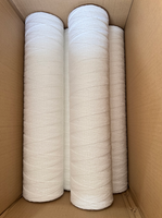 Traitement des eaux industrielles, cartouche filtrante à sédiments en fil de polypropylène tissé, 10 x 4,5 pouces, 20 x 4,5 pouces, 1, 5 microns, Jumbo