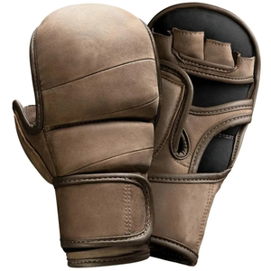 Gants de grappin MMA en cuir PU entraînement gants de tir absorbant les chocs sac de frappe sparring boxe Arts martiaux engrenages de boxe - Product Image 6