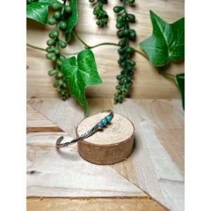 Duane Smith Kingman Turquoise & Sterling Silver Fashion Cuff Bracelet - Product Image 2