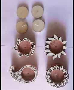 Venta al por mayor soporte de luz de té para colgar metal plata hecho a mano personalizable último diseño moderno vela para la decoración de la boda - Product Image 2