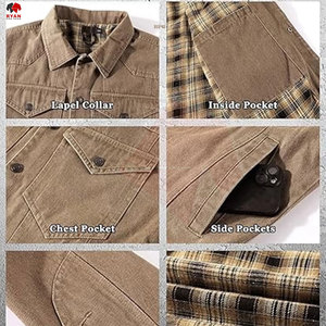 Veste en jean personnalisée pour homme, col rabattu, tissu respirant avec logo personnalisé, ODM OEM - Product Image 4