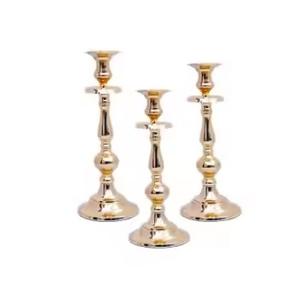 Candélabre fantaisie en métal centres de table de mariage support de bougie noir - Product Image 3