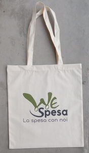 Sac à provisions multi-usages imprimé personnalisé de haute qualité fourre-tout en toile naturelle recyclable sac à provisions en coton blanc - Product Image 3