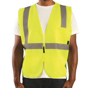 Chaleco de Seguridad Reflectante Verde sin Mangas para Hombre, Impermeable, de Poliéster, con Múltiples Bolsillos, Chaleco de Seguridad para Trabajo de Construcción, Chaqueta para Hombre - Product Image 1