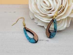 Pendientes de madera y resina de alta calidad, regalos para mujeres antiguos con joyería especial hecha a mano por Desire Art Overseas hecho a mano por HWC - Product Image 4