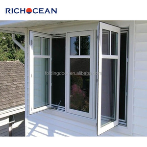 Fenêtre <span class=keywords><strong>à</strong></span> battants en verre trempé triple <span class=keywords><strong>vitrage</strong></span> RICHOCEAN USA résistante aux ouragans, <span class=keywords><strong>fenêtres</strong></span> extérieures de maison avec moustiquaire - Product Image 3