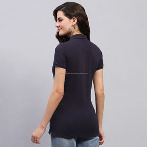 Camisetas Polo Deportivas Blancas de Golf para Mujer, Estilo Delgado con Logotipos Personalizados Fit2Fight, Mangas Cortas, Cuello Camisero - Product Image 2