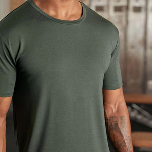 Bonne qualité Logo personnalisé tendance Street Sports T-shirts à séchage rapide haut à la mode été hommes manches courtes pour hommes Gym t-shirt - Product Image 1
