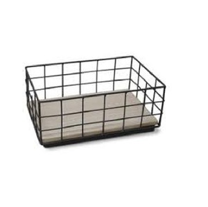 Modern High Quality Home Decorative Classic Handmade Wooden Base <b>Storage</b> Black Iron <b>Wire</b> Fruit <b>Basket</b> Set Of 2 - Product Image 5