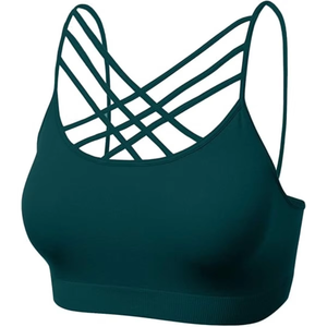 Sujetador Deportivo para Mujer con Tirantes Delanteros, Soporte Medio, Tela Suave y Elástica, para Yoga, Gimnasio, Entrenamiento, Running y Fitness - Product Image 3