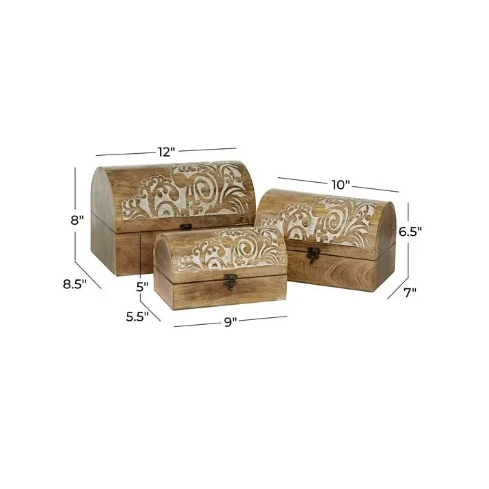 صندوق خشبي مصنوع يدويًا للنساء منظمي المجوهرات أدوات هدايا مصنوعة يدويًا صناديق خشبية مصنوعة يدويًا