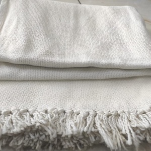 Couverture en coton de luxe Textiles de maison doux et confortables Matériau écologique chaud et durable avec motif de texture - Product Image 6