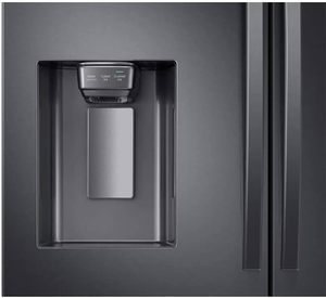 100% Qualité Nouvelle 28 cu. Réfrigérateur à portes françaises 4 portes avec écran tactile Family Hub(TM) de 21,5 pouces en acier inoxydable noir - Product Image 4