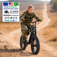 Vélo électrique ZUMI US Brésil à pneus larges, batterie lithium 48V 750W, longue autonomie, vélo de ville et de montagne, frein à disque hydraulique, vitesse unique
