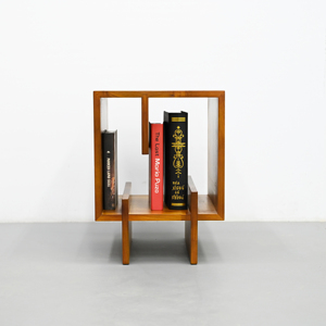 Modern Creative Teak <b>Bookshelf</b> for Study Rooms Offices Living Rooms with Multiple Orientations for Display - Product Image 1