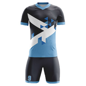 Wholesale Unisex Customizable 200Gsm plus size Soccer Jersey Set <b>Shirt</b> Shorts Breathable Quick Dry 100% <b>Polyester</b> Summer Premium - Product Image 2