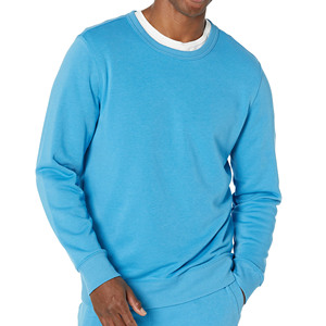 Sudadera de cuello redondo personalizada para hombre, sudadera holgada de color sólido, sudaderas con capucha y sudaderas de manga larga para hombre - Product Image 1